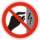 Pictogram din touch power icon