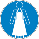 Pictogram din port de la blouse obligatoire icon
