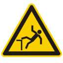 Pictogram din danger of collapse icon