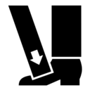 Pictograms aem force applied to foot icon