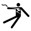 Pictograms aem live electrical wire contact icon