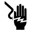 Pictograms aem live electrical wire contact icon