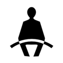 Pictograms aem fasten seat belt icon