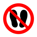 Pictograms aem no standing in this area icon