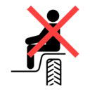 Pictograms aem no riders icon