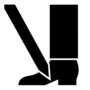 Pictograms aem cutting severing of toes or foot blade icon