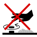 Pictograms aem do not loosen cap until cool icon