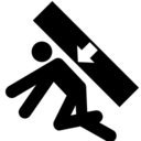 Pictograms aem crush of whole body force applied from side icon