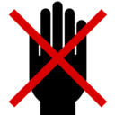 Pictograms aem do not put hand in this area icon