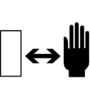 Pictograms aem keep hand safe distance from hazard icon