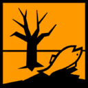 Pictograms hazard signs danger for environment icon