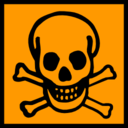 Pictograms hazard signs toxic icon