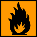 Pictograms hazard signs xtremely flammable icon