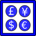 Pictograms money exchange icon
