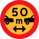 Pictograms road signs between cars sign icon