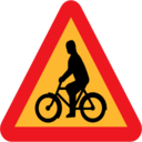 Pictograms road signs bicycles roadsign icon