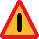 Pictograms road signs other dangers sign icon