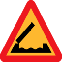 Pictograms road signs retractable bridge roadsign icon