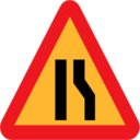 Pictograms road signs roadlayout sign icon
