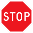 Pictograms road signs stop sign icon
