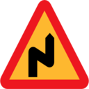 Pictograms road signs swedish roadsign icon