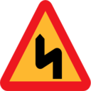 Pictograms road signs swedish roadsign icon