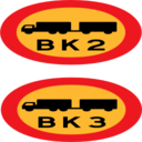 Pictograms road signs trucks signs icon