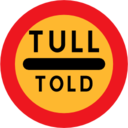 Pictograms road signs tull told sign icon
