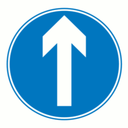 Pictographs ahead only icon