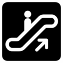 Pictographs escalator up inv icon