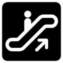 Pictographs escalator up inv icon