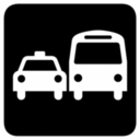 Pictographs ground transportation inv icon