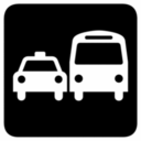 Pictographs ground transportation inv icon