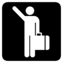 Pictographs hailing cab inv icon