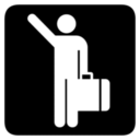 Pictographs hailing cab inv icon