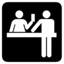 Pictographs ticket purchase inv icon