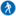 Pictogram din pedestrian passage icon 16x16