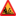 Pictograms road signs loose stones on the road roadsign icon 16x16