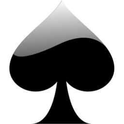 Cards spade icon 256x256