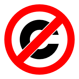 Licenses anti copyright icon 256x256