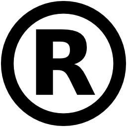 Licenses registered trademark icon 256x256