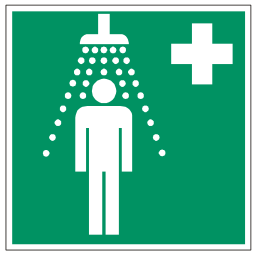 Pictogram din safety shower icon 256x256