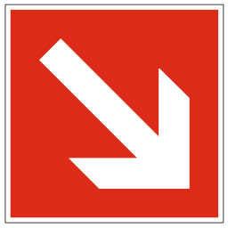 Pictogram din direction down right icon 256x256