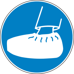 Pictogram din port obligatoire de sur chaussures icon 256x256
