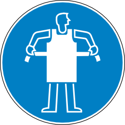 Pictogram din tablier de protection obligatoire icon 256x256
