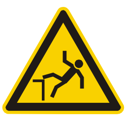 Pictogram din danger of collapse icon 256x256