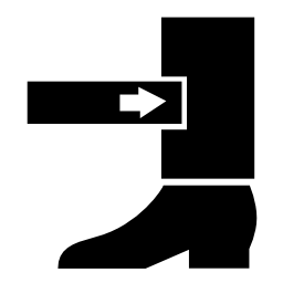 Pictograms aem force applied to lower leg icon 256x256