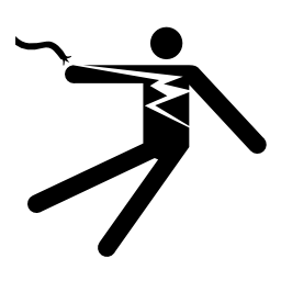 Pictograms aem live electrical wire contact icon 256x256