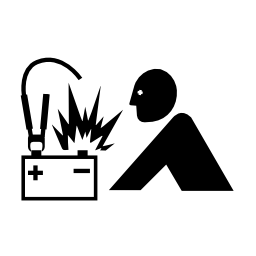 Pictograms aem battery jump icon 256x256