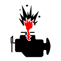 Pictograms aem engine explosion icon 256x256
